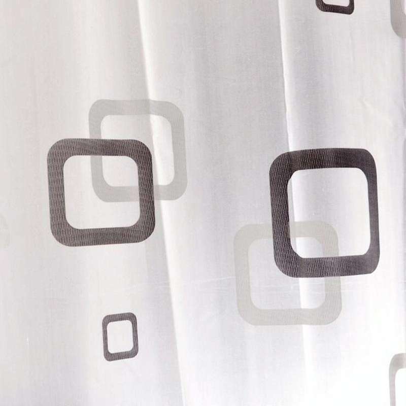 Bathroom Thick Waterproof Shower Curtain, Size:180X200cm, Style:with Copper Buckle