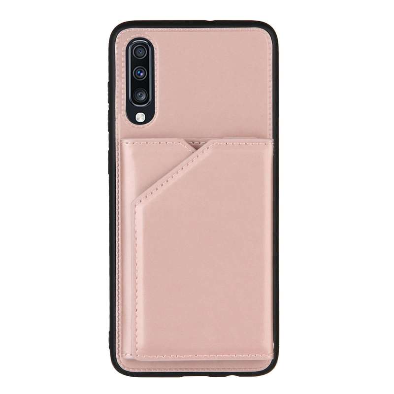 For Samsung Galaxy A70 & A70s Skin Feel PU + TPU + PC Back Cover Shockproof Case with Card Slots ...