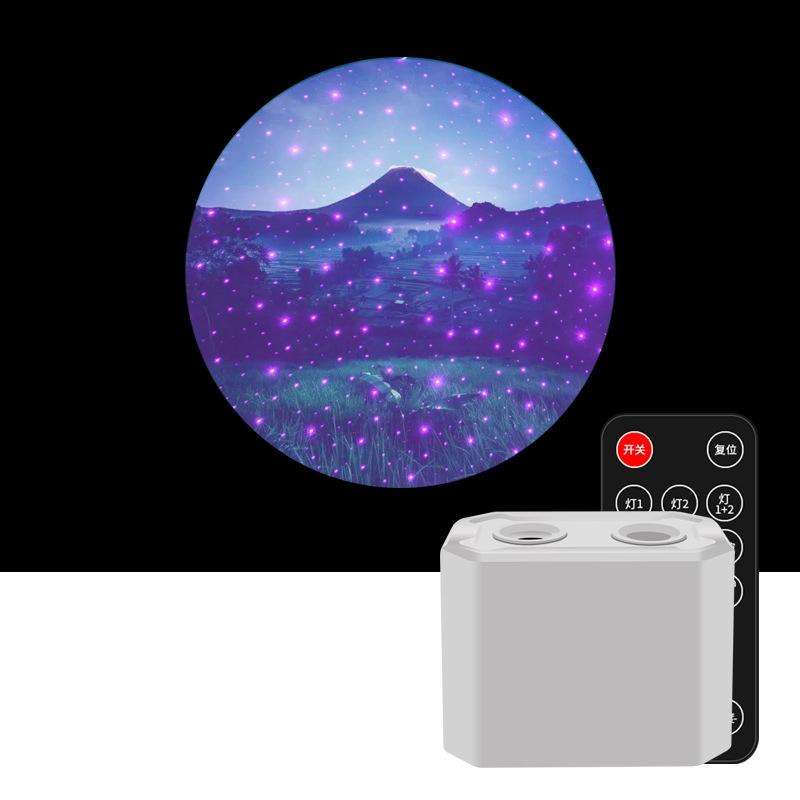 C210 Christmas / Halloween / Tanabata Colorful Laser Star Projection Light LED Night Light(Pastoral)