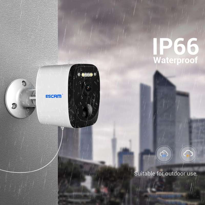 ESCAM QF370 3MP Cloud Storage PT WIFI Solar Panel IP Camera with PIR Alarm Support Night Vision &...