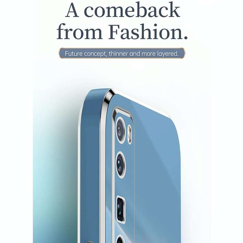 For Huawei nova 7 Pro 5G XINLI Straight 6D Plating Gold Edge TPU Shockproof Case(Mint Green)