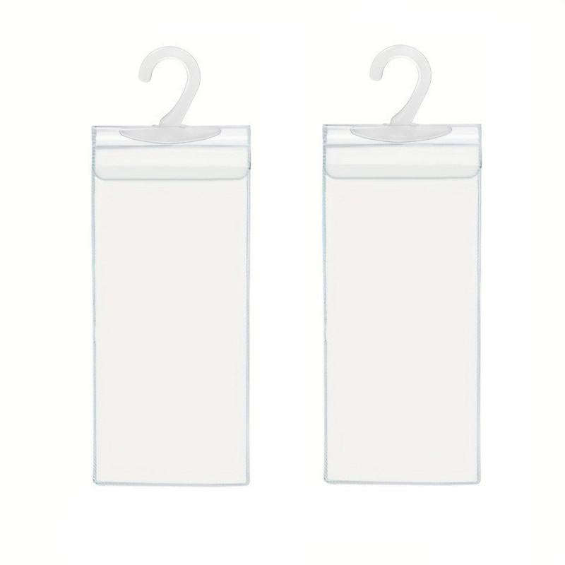 2pcs PVC Transparent Hook Bag Disability Placard Parking Sign Bag(29.5x12.7x0.4mm)