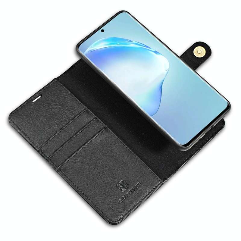 For Galaxy S20 DG.MING Crazy Horse Texture Flip Detachable Magnetic Leather Case with Holder & Ca...