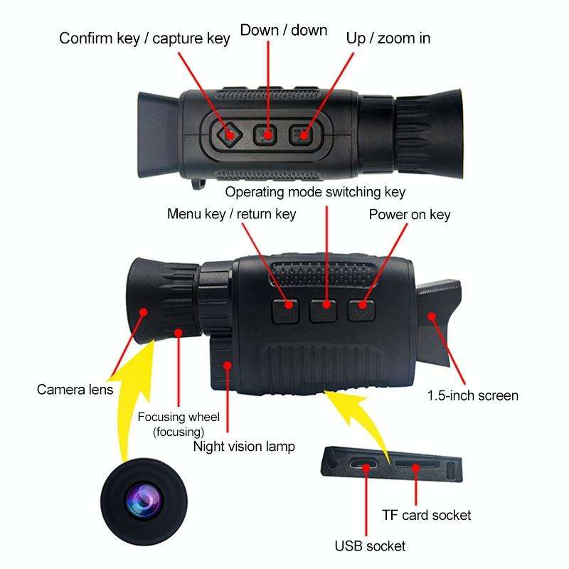 5X Infrared Digital Night Vision Monocular Thermal imager