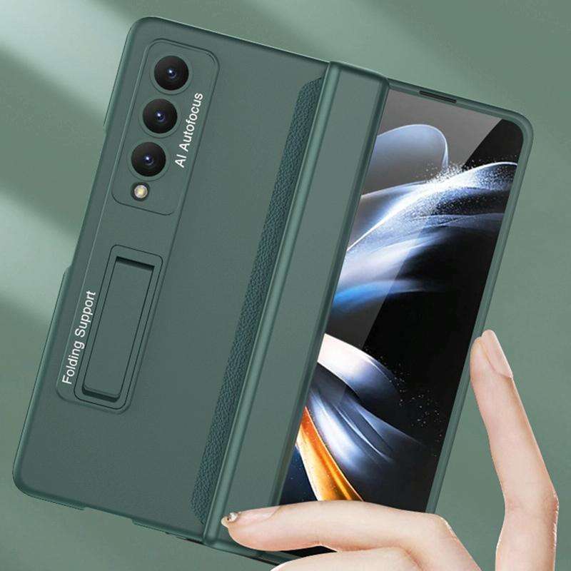 For Samsung Galaxy Z Fold4 GKK Magnetic Hinged Folding Full Phone Case(Champagne Gold)