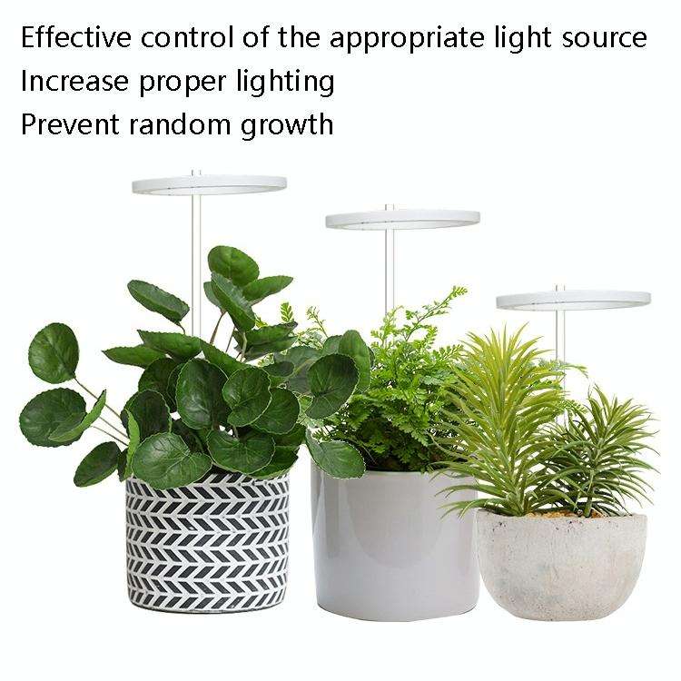 LED Plant Growth Lamp Full Spectroscopy Intelligent Timing Indoor Fill Light Ring Plant Lamp, Pow...