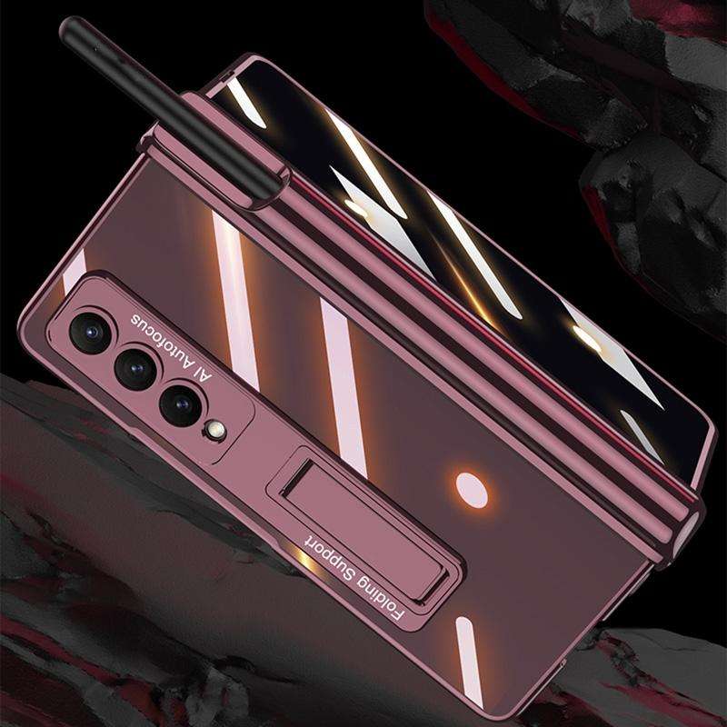 For Samsung Galaxy Z Fold4 Magnetic Folding Phantom Privacy Phone Case(Black)