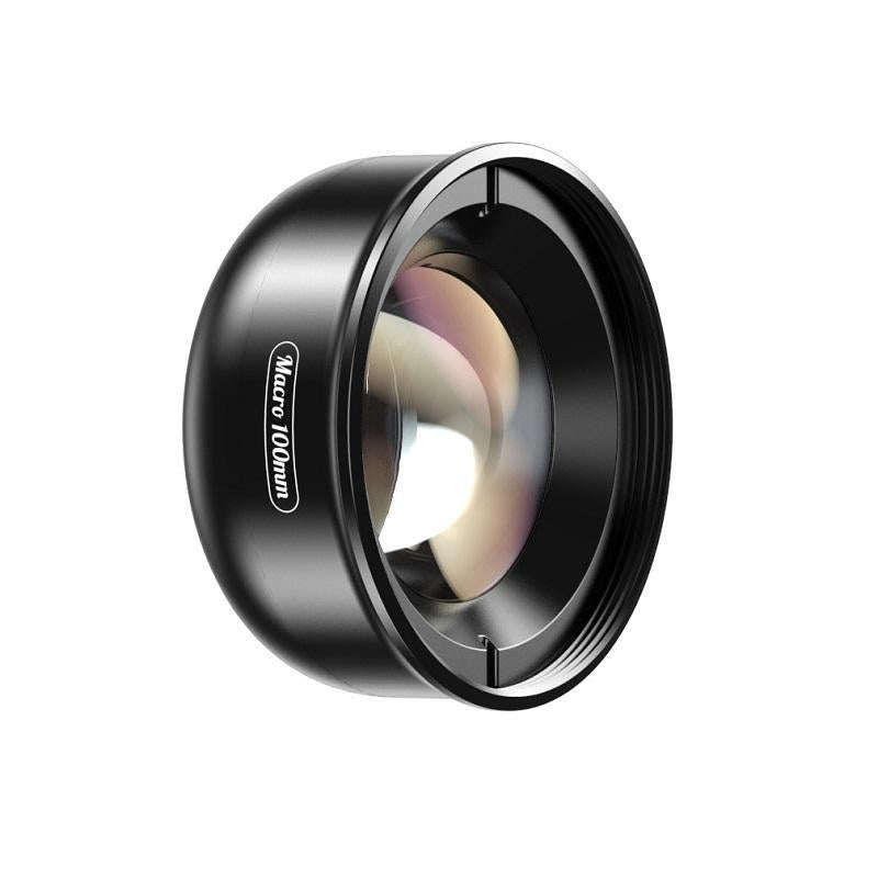 APEXEL CM-HB100CPL HB100mm HD External Macro Mobile Phone Lens with CPL(Black)