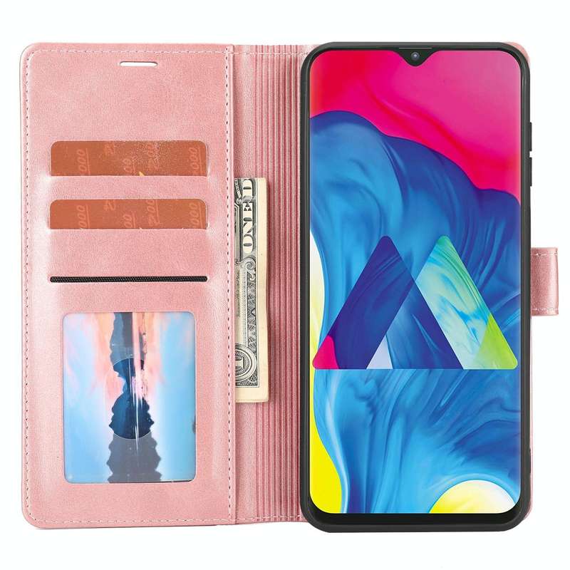 For Samsung Galaxy A20 / A30 Classic Wallet Flip Leather Phone Case(Pink)