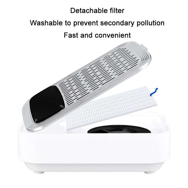 80W Wireless Rechargeable Nail Vacuum Cleaner, Specification: US Plug (White)