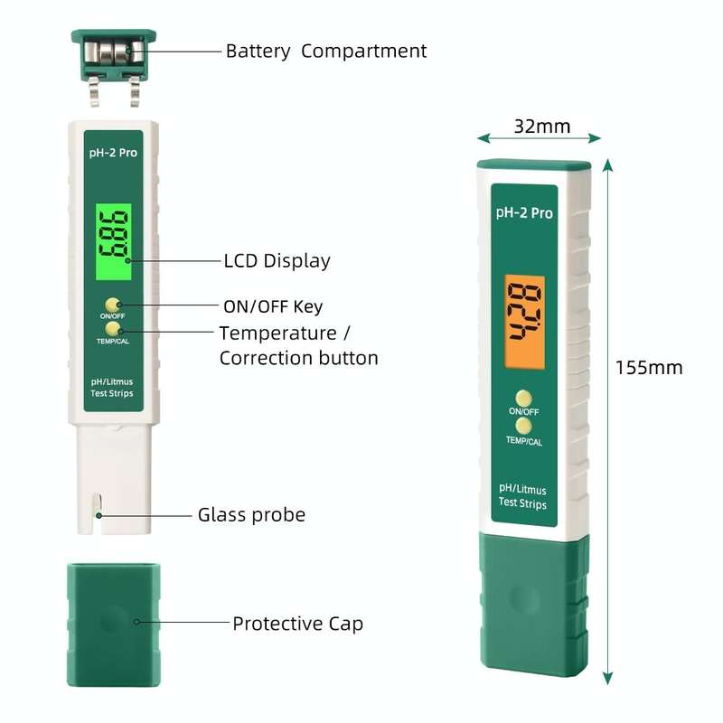 PH-2 Pro Litmus Tester Litmus Test Paper Color Change PH Meter Water Quality Meter