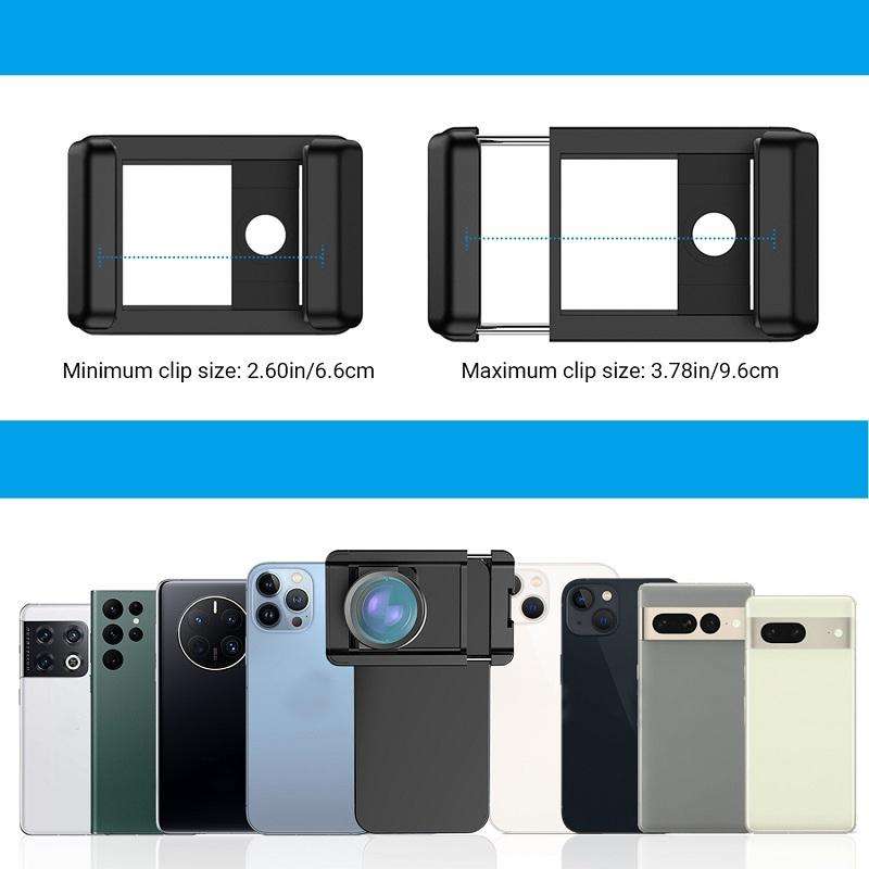 APEXEL CM-HB100CPL HB100mm HD External Macro Mobile Phone Lens with CPL(Black)
