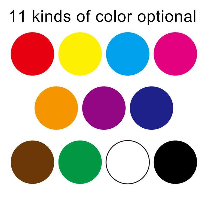 1000 PCS Round Shape Self-adhesive Colorful Mark Sticker Mark Label(Black)