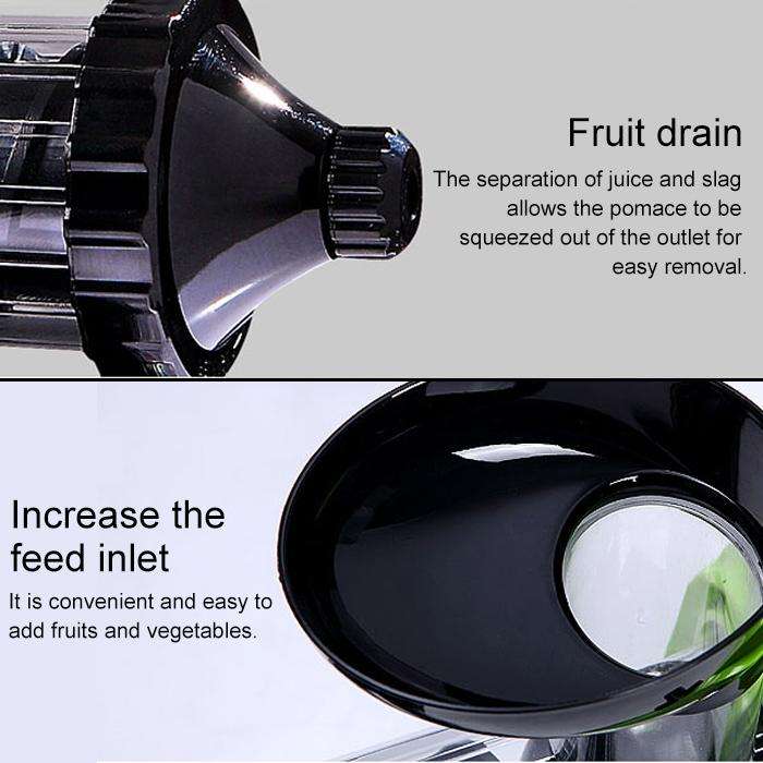 Multifunction Home Manual Juicer Apple Orange Wheatgrass Portable DIY Juicer(White)