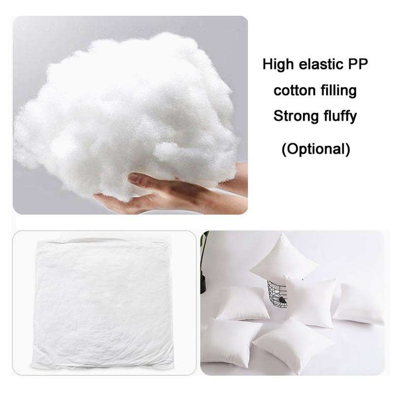 Double-Sided Plush Pillow Home Sofa Cushion Pillowcase, Size: 45x45cm Without Core(Gray Big Waves)