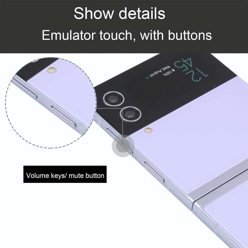 For Samsung Galaxy Z Flip4 Color Screen Non-Working Fake Dummy Display Model (Purple)