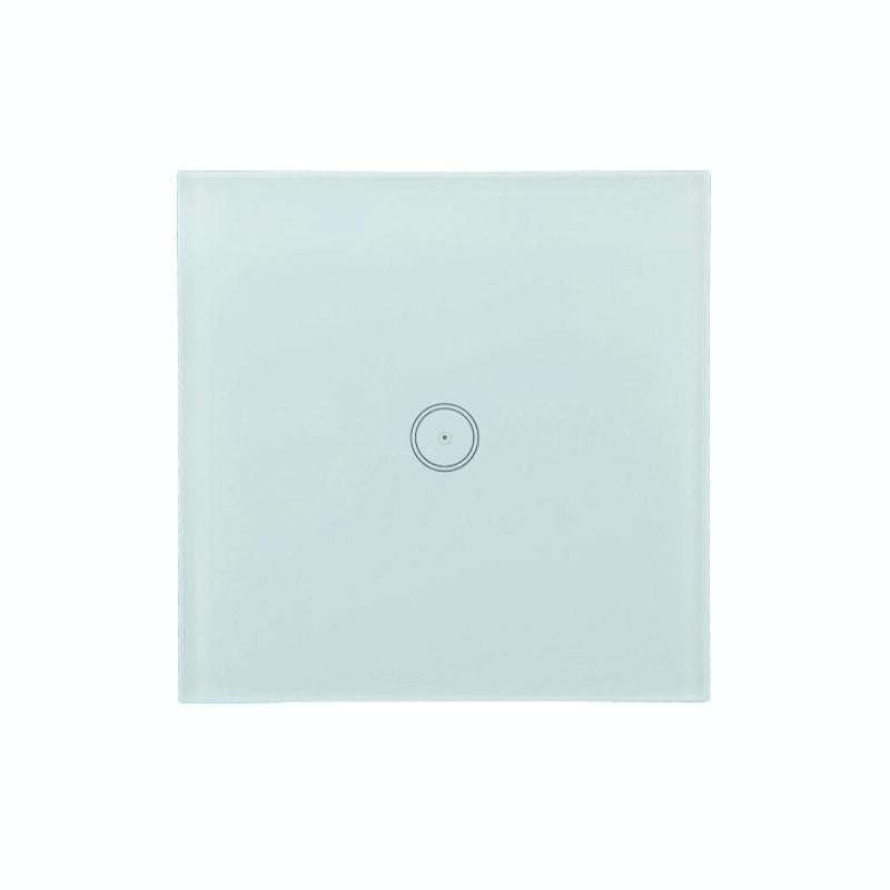 Wifi Wall Touch Panel Switch Voice Control Mobile Phone Remote Control, Model: White 1 Gang (Sing...