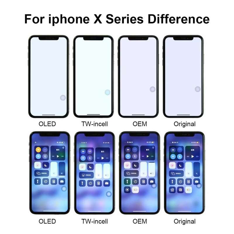 GX Hard OLED LCD Screen for iPhone X with Digitizer Full Assembly (Black)