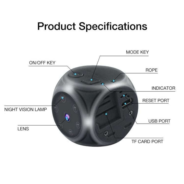 MD21 1080P HD Wireless Camera Sports Outdoor Home Computer Camera, Support Infrared Night Vision ...