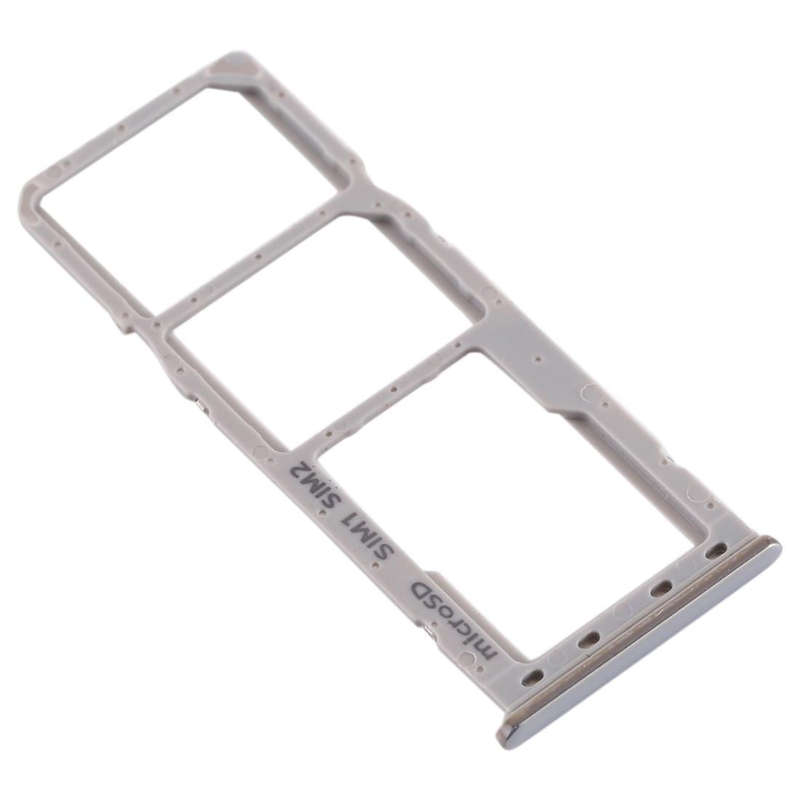 For Galaxy A20 A30 A50 SIM Card Tray + SIM Card Tray + Micro SD Card Tray (Grey)