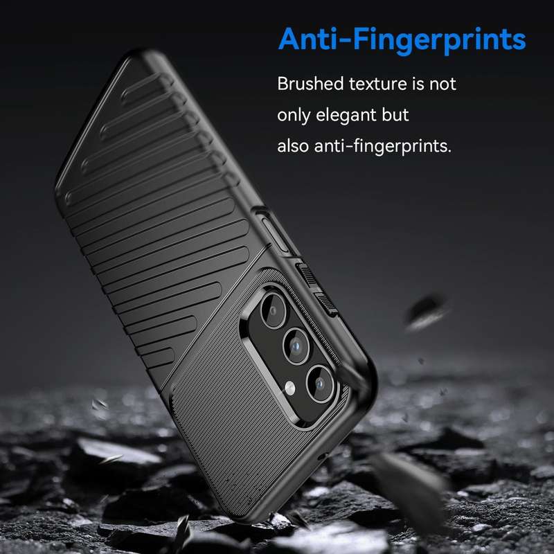 For Samsung Galaxy A15 5G / A15 LTE Thunderbolt Shockproof TPU Phone Case(Black)