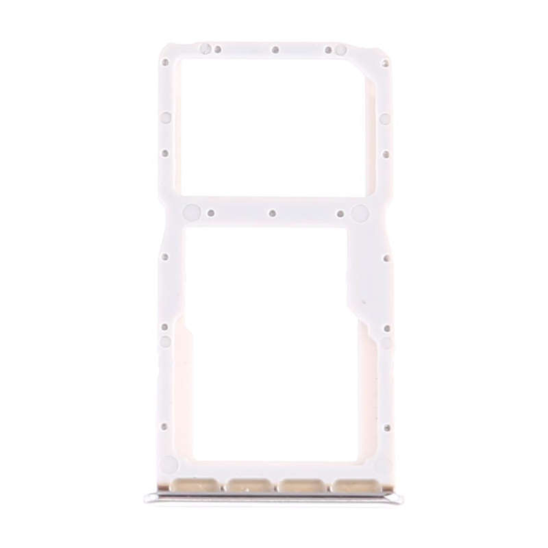 SIM Card Tray + SIM Card Tray / Micro SD Card Tray for Huawei P30 Lite (White)