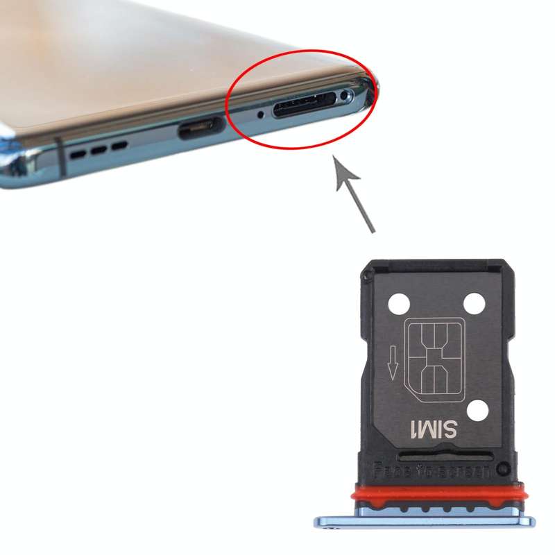 For OPPO Find X3 PEDM00 / Find X3 Pro SIM Card Tray + SIM Card Tray(Blue)