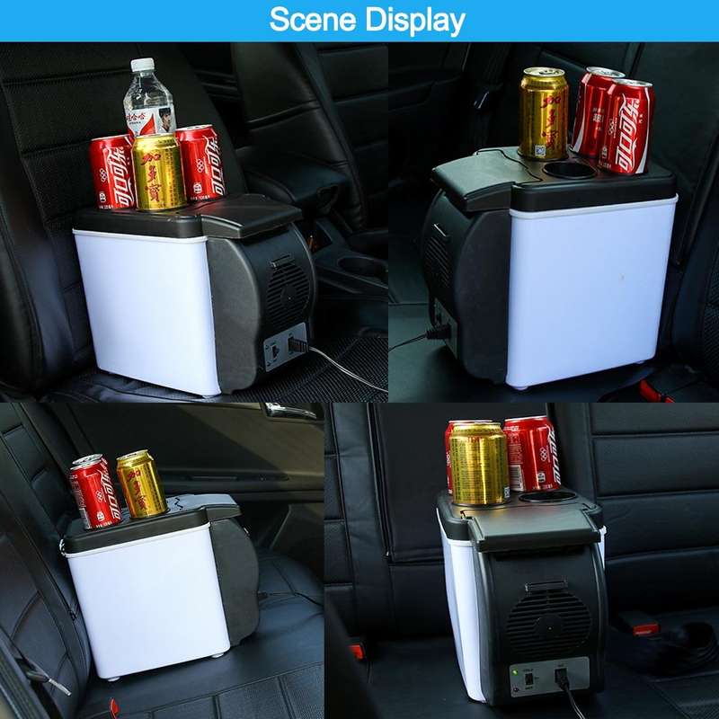 Car Auto 48W Portable Multi-Function Cooling and Warming 6L Low Noise Refrigerator for Car and Ho...