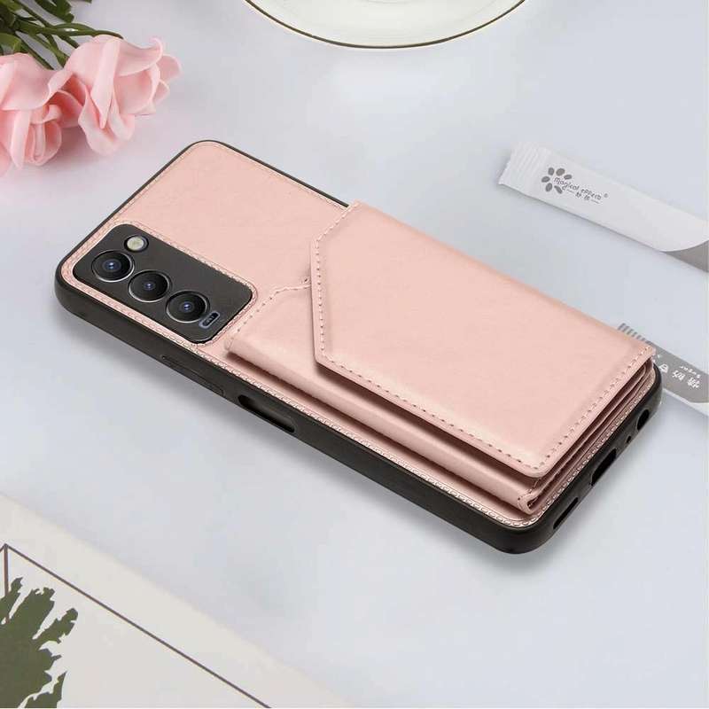 For Tecno Camon 18 Skin Feel PU + TPU + PC Phone Case(Rose Gold)