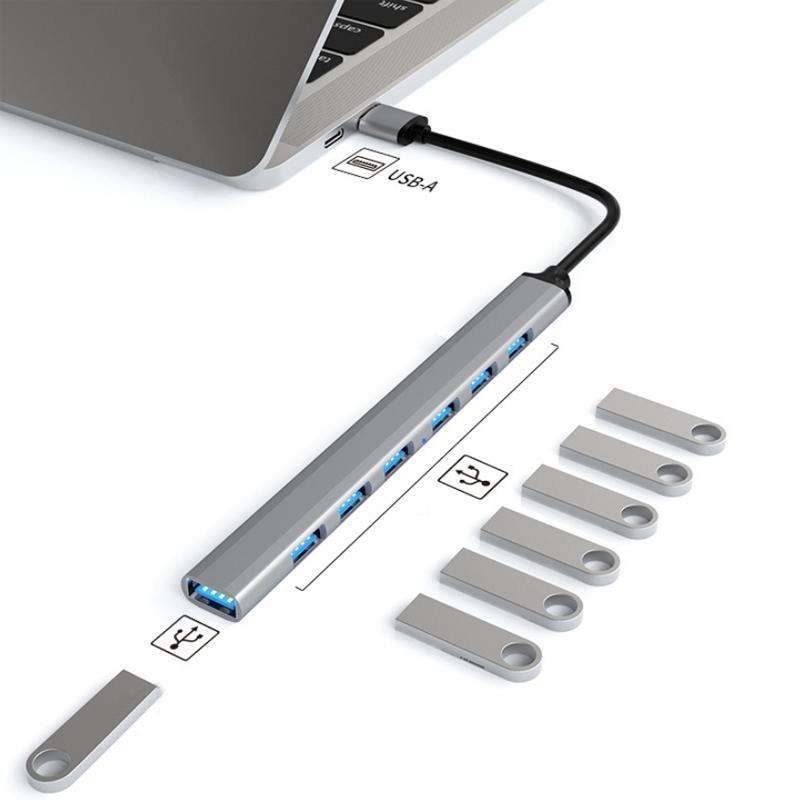 7 in 1 USB3.0 Docking Station Laptop Multifunctional HUB(USB Interface)