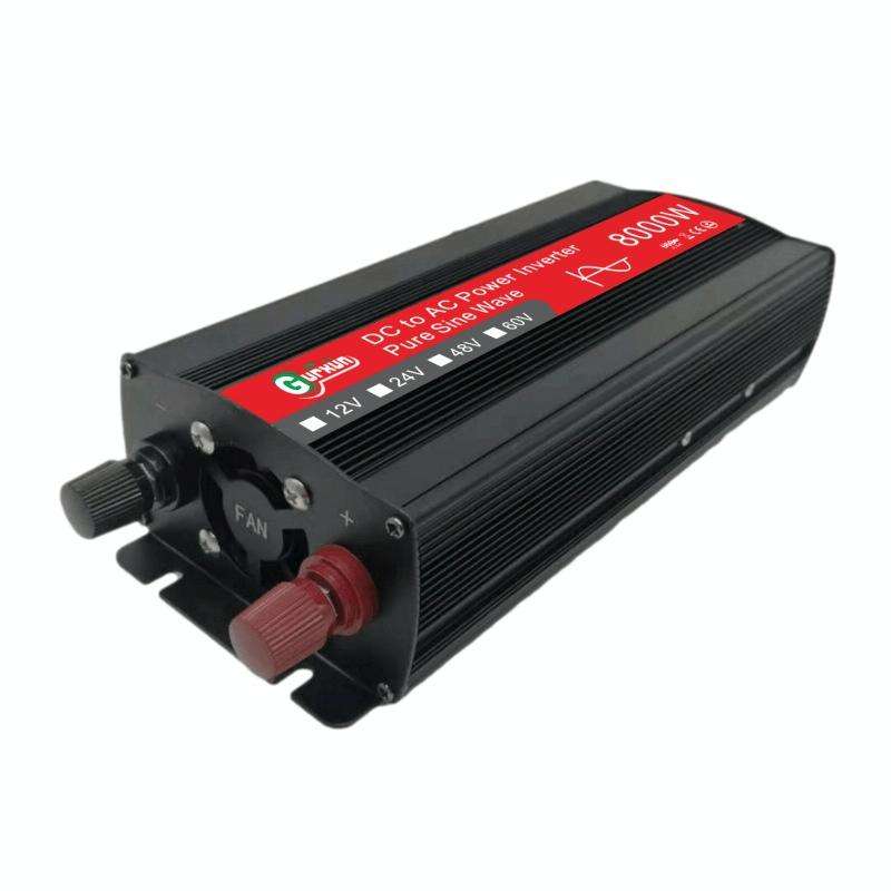 Gurxun 8000W High Power Household Car Sine Wave Inverter, Specification: 12V To 220V