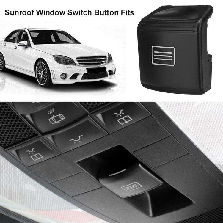 Car Sunroof Switch Button Dome Light Button for Mercedes-Benz W204 / X204 2008-2015(Grey White)