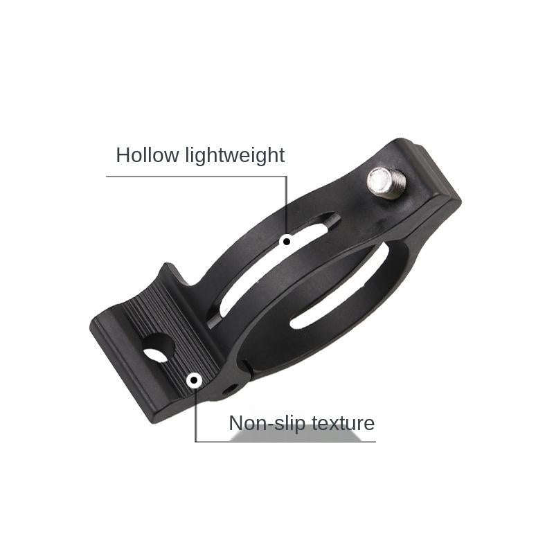 FMFXTR Bike Front Derailleur Clamp Straight Lock Turn to Clamp Converting Seat(Black 31.8mm)
