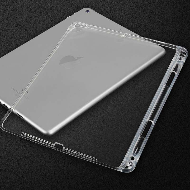 Transparent TPU Soft Protective Back Cover Case for iPad Pro 9.7 inch & iPad 9.7 (2018) & iPad 5 ...