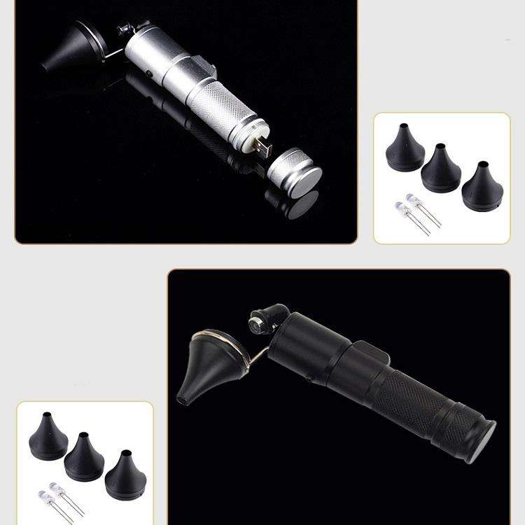 Ear Cleaning Hand Lamp USB Charging Otoscope(Black)