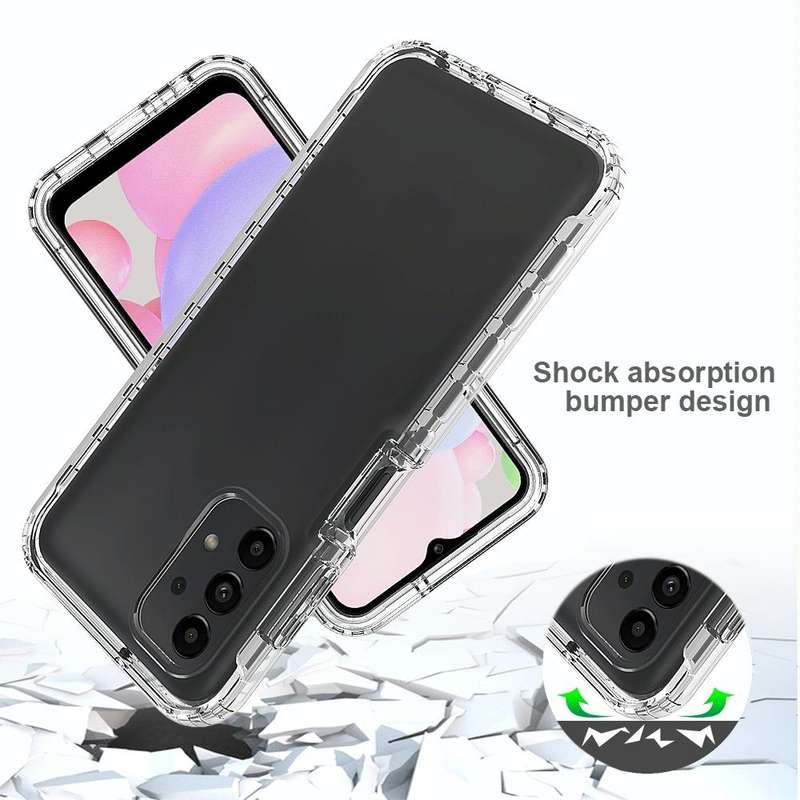 For Samsung Galaxy A13 4G Full Body Shockproof Clear Gradient Phone Case(Blue)