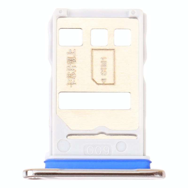 SIM Card Tray + NM Card Tray for Huawei Enjoy 20 Plus 5G (Silver)