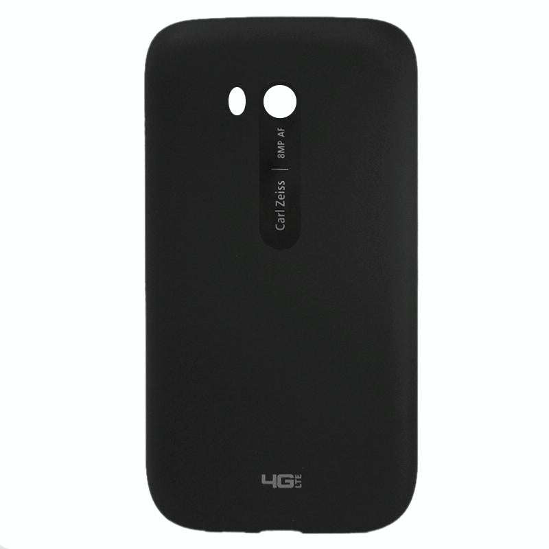 Smooth Surface Plastic Back Housing Cover for Nokia Lumia 822(Black)