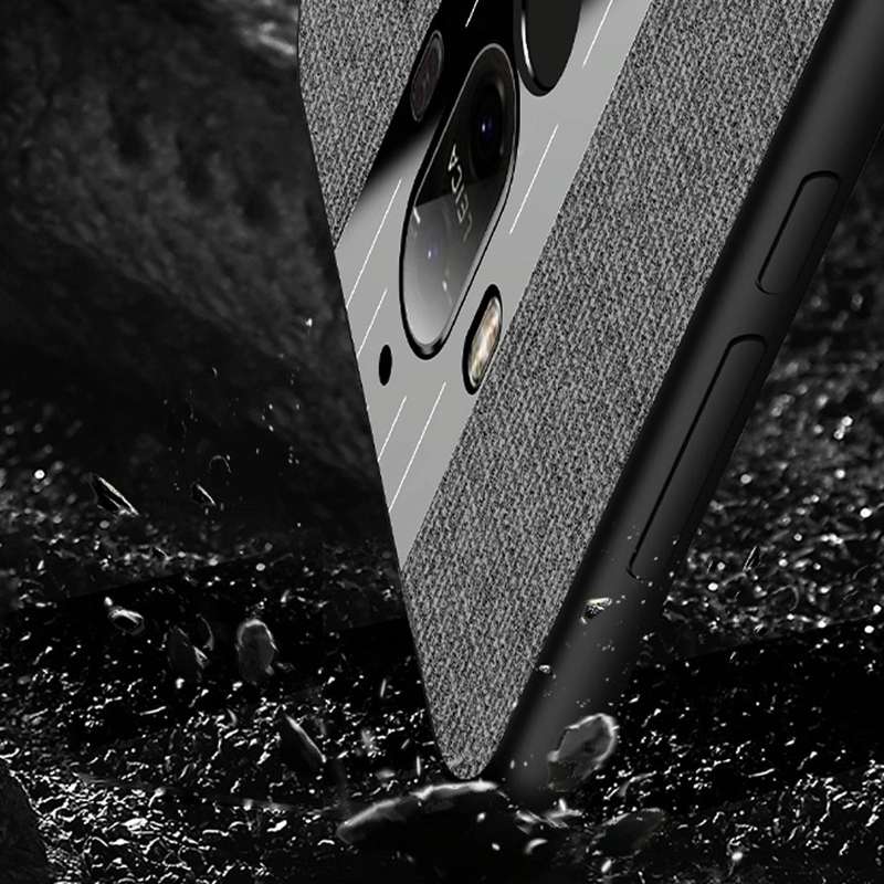 For Huawei Mate 9 XINLI Stitching Cloth Textue Shockproof TPU Protective Case with Ring Holder(Bl...