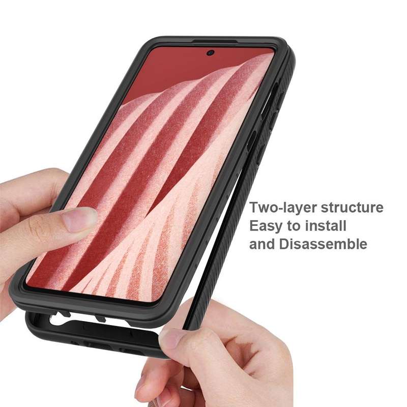 For Samsung Galaxy A73 5G Starry Sky Solid Color Series Shockproof PC + TPU Phone Case(Black)