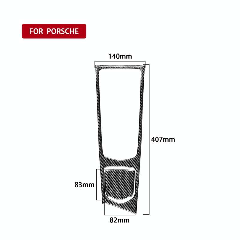 Car Carbon Fiber Central Control Multimedia Panel Decorative Sticker for Porsche Panamera 2010-20...