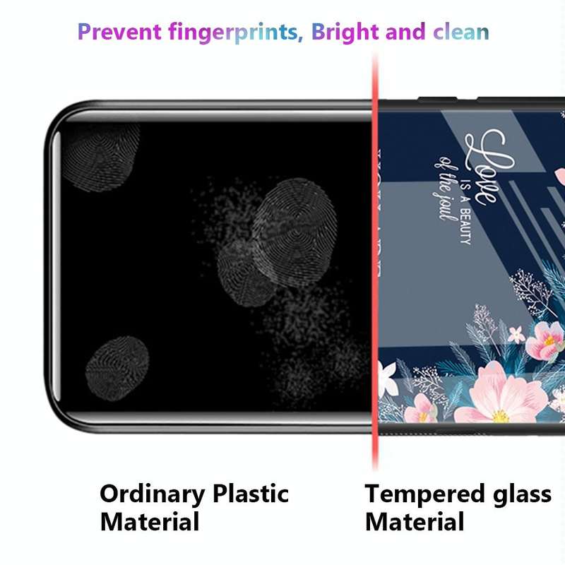 For Samsung Galaxy A53 Colorful Painted Glass Phone Case(Golden Love)
