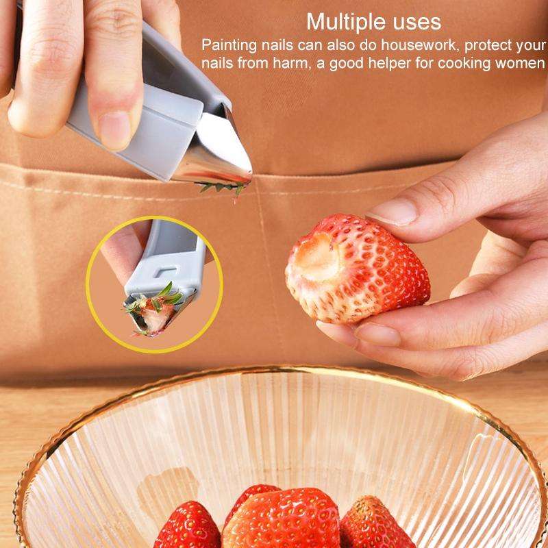 Pineapple Remover Clip Gadget Kitchen Tool Strawberry Shelling Machine(Orange)