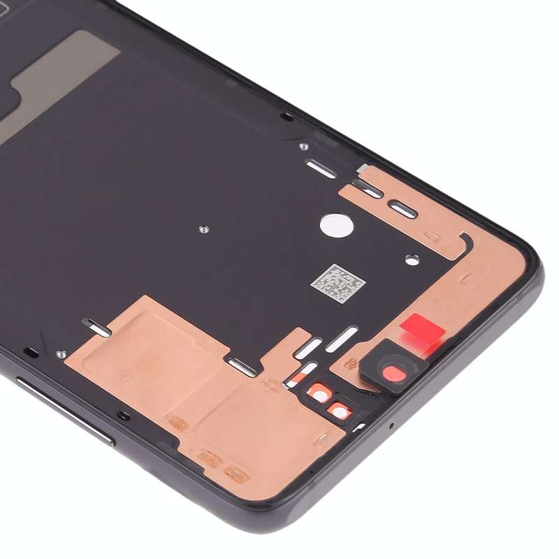 Front Housing LCD Frame Bezel Plate with Side Keys for Huawei P30(Black)
