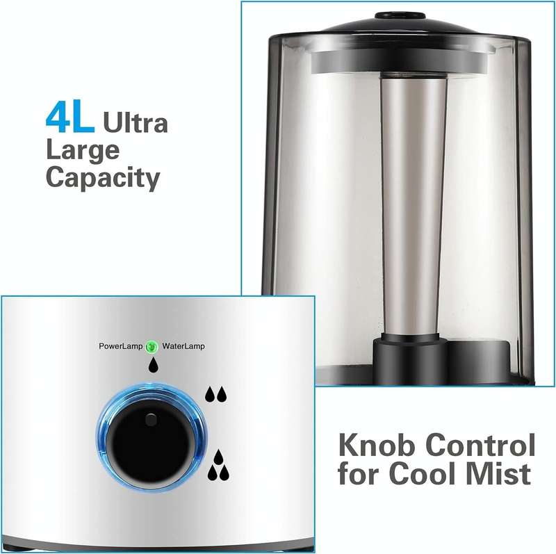 4L Reptile Humidifier Fogger Cool Mist Fog Mister with Tube for Tortoise Habita UK Plug