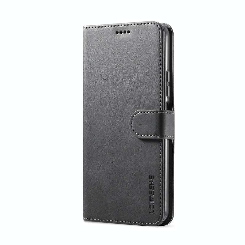 For Xiaomi Redmi A1 LC.IMEEKE Calf Texture Horizontal Flip Leather Case(Black)