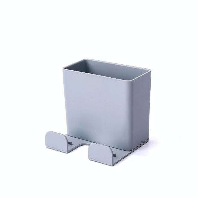 Wall Mounted Organizer Storage Box Remote Control Air Conditioner Storage Case Mobile Phone Plug ...