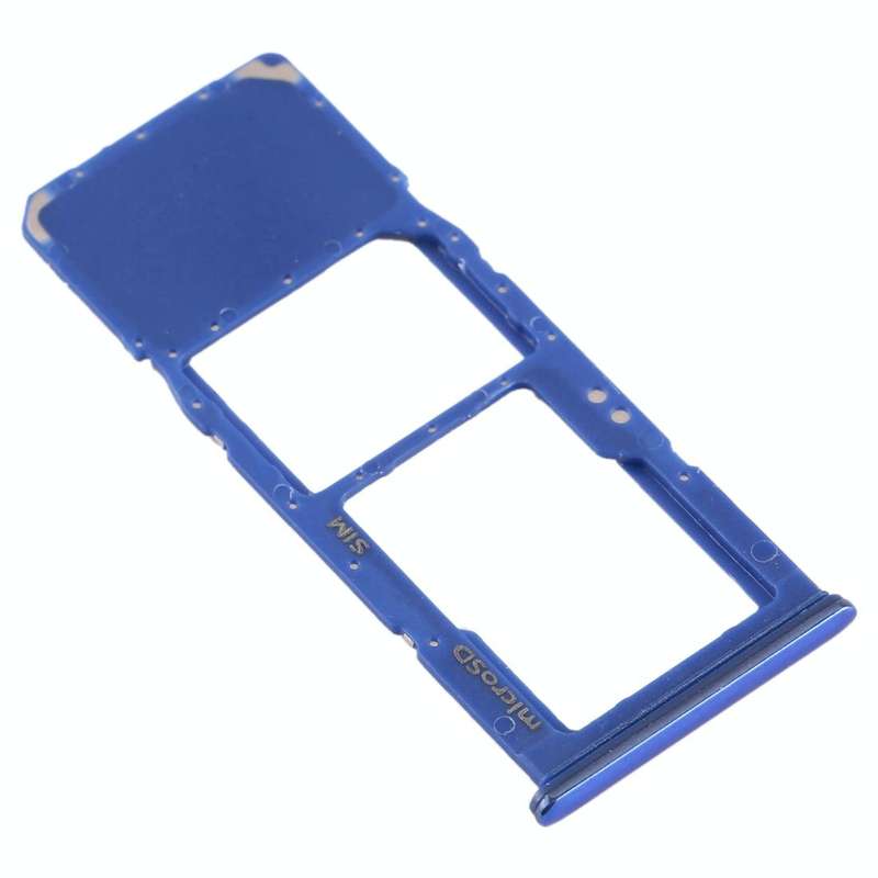 For Galaxy A70 SIM Card Tray + Micro SD Card Tray (Blue)