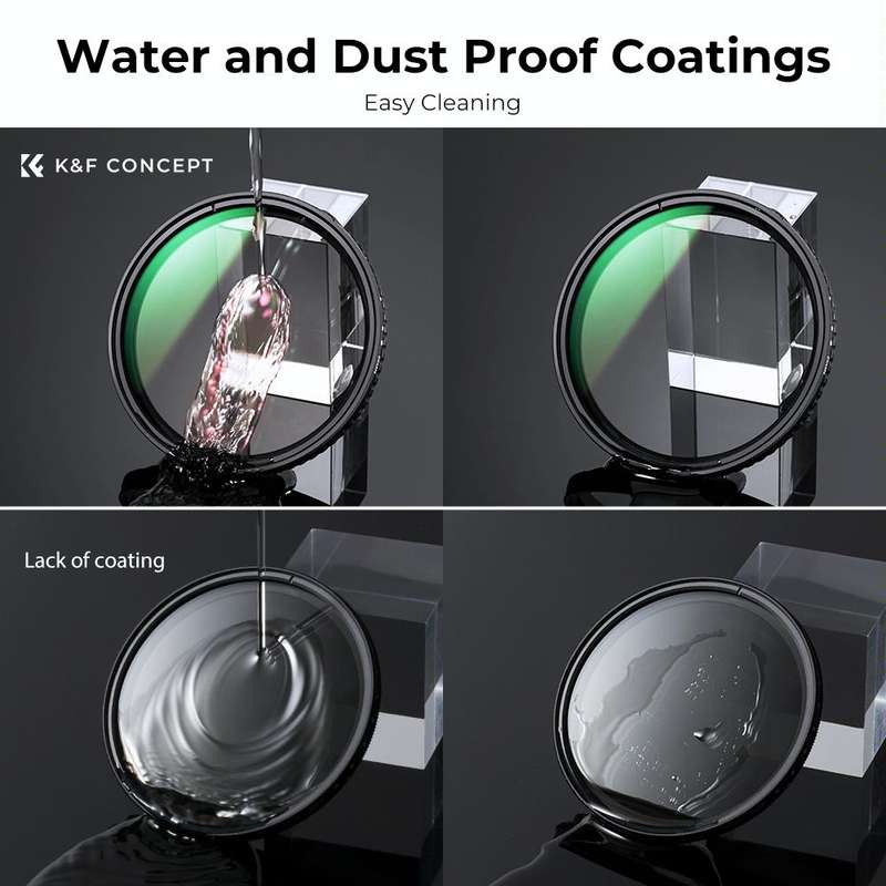 K&F CONCEPT KF01.1135 82mm ND2 To ND32 Variable Fader ND Filter Neutral Density Filter