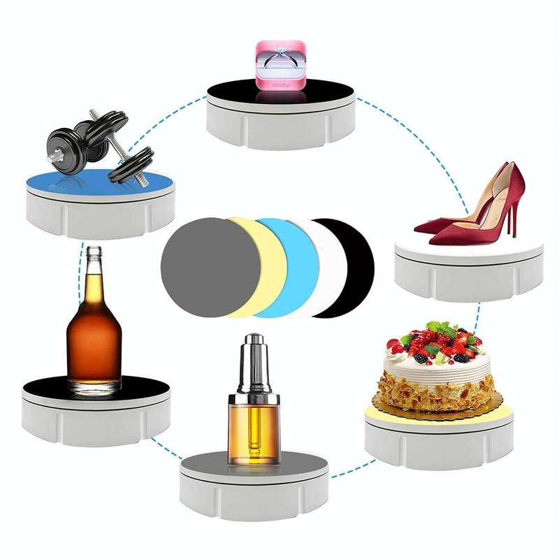 Rotating Booth PVC Background Board Live Product Display Accessories, Random Color Delivery, Spec...